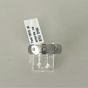 Unisex Dura  Cobalt Earth mined Diamond band Size 10